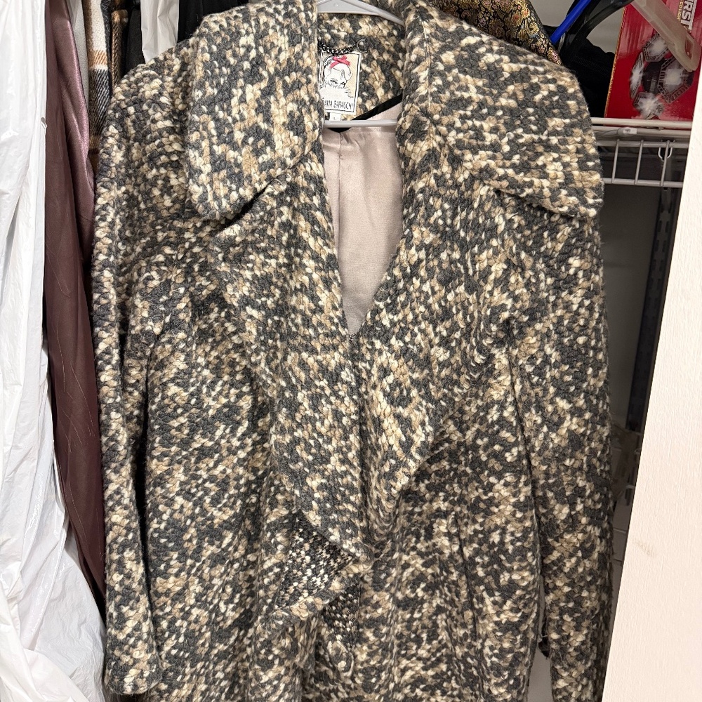 Yoana Baraschi Vintage Wool Tweed Coat